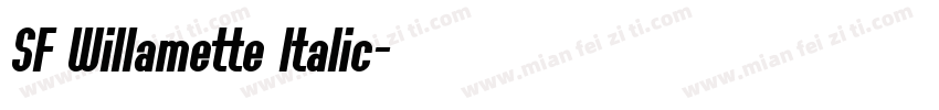 SF Willamette Italic字体转换